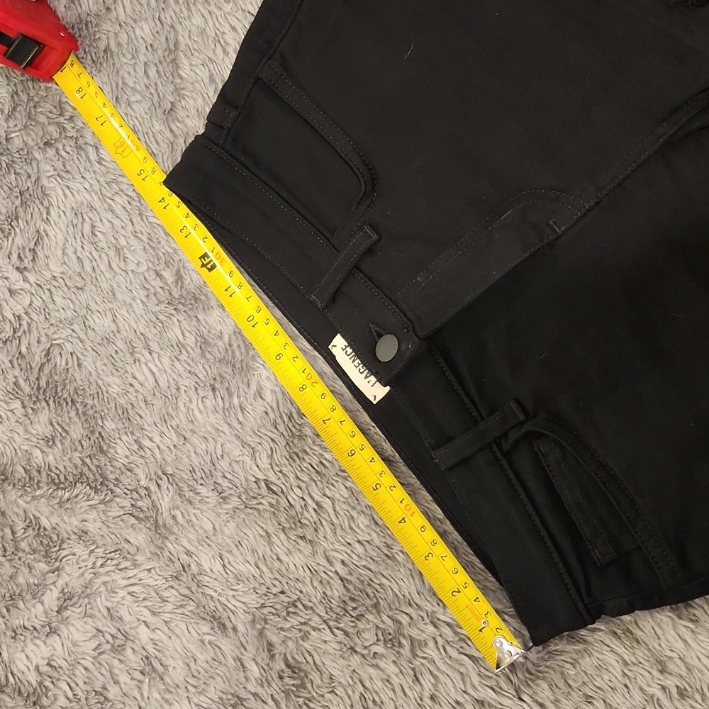 L'AGENCE "Zoe" Black Jean Shorts With Frayed Hem Size 26, New W/O Tags! - Picture 9 of 11